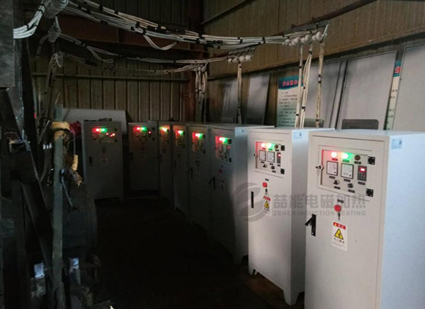 電磁滾筒加熱裝置實例圖 電磁滾筒加熱裝置實例圖