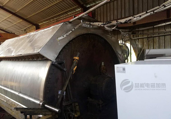 電磁滾筒加熱裝置實例圖 電磁滾筒加熱裝置實例圖